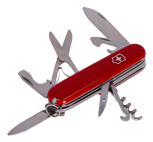 Navaja Victorinox Para Caza Con 15 Funciones Huntsman Color Rojo