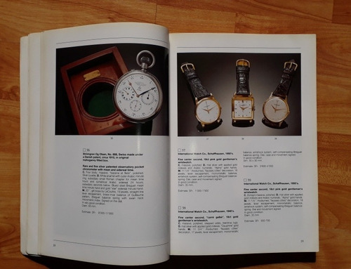 Antiquorum 1993 Distinguido Catálogo De Relojes Subasta (Usado)