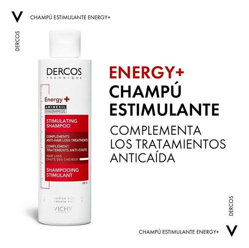 Vichy Shampoo Dercos Energizante Anticaida Estimulante 400ml