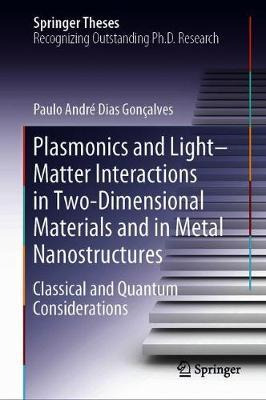 Libro Plasmonics And Light-matter Interactions In Two-dim...