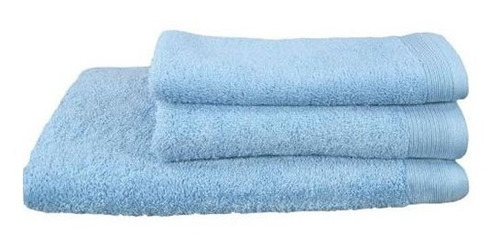 Juego De Toallas Celeste 450 Grs/m2 (baño Y Mano)