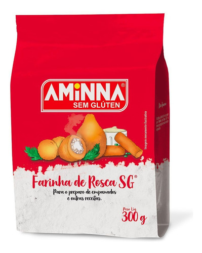 Farinha de Rosca sem Glúten Aminna 300g