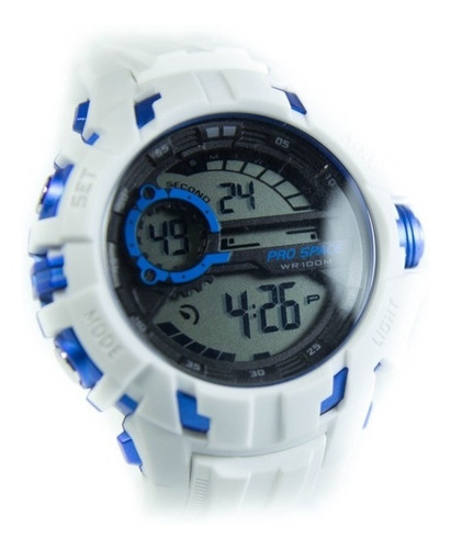 Reloj Hombre Digital Prospace Nws Blanco Sumergible Deporte