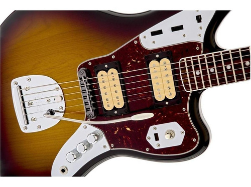 Kurt Cobain Jaguar® Fender Color 3-Color sunburst Material del diapasón Palo de rosa Orientación de la mano Diestro
