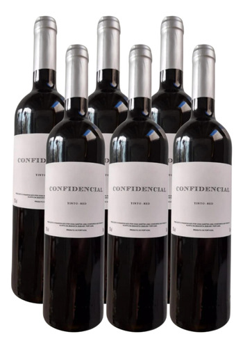 Vinho Casa Santos Lima Confidencial Tinto 750ml Kit 06 Un