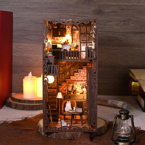 Kits De Libros Diy, Rompecabezas De Madera 3d Con Luz,