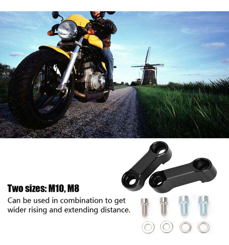 Extensor Montaje Elevador Para Espejo Retrovisor Motocicleta