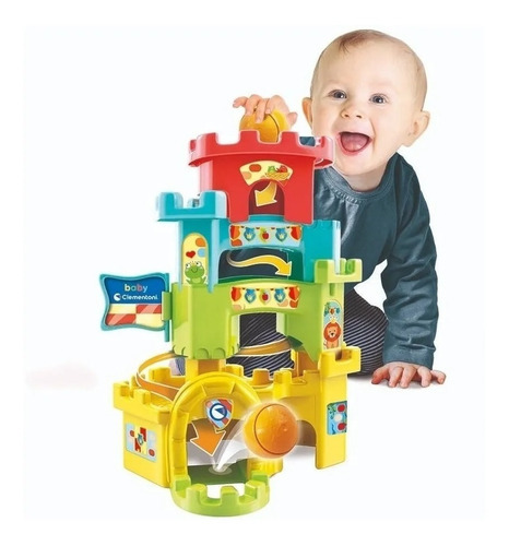 Castillo Apilable Baby Clementoni Torre Pelotas Infantil Color Multicolor