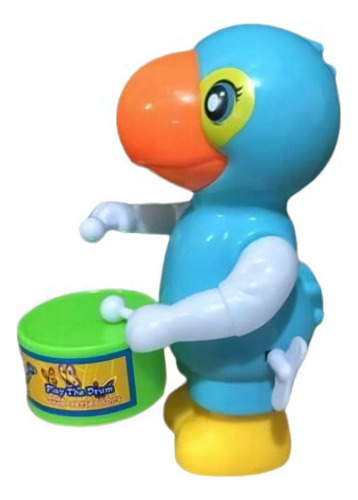 Papagaio Musical Com Tambor 14cm - Goal Kids