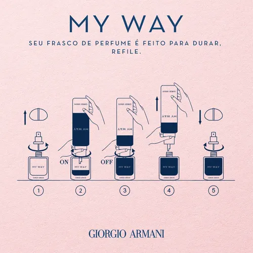 Armani Beauty Perfume Feminino My Way Eau de Parfum, Refilável 30ml