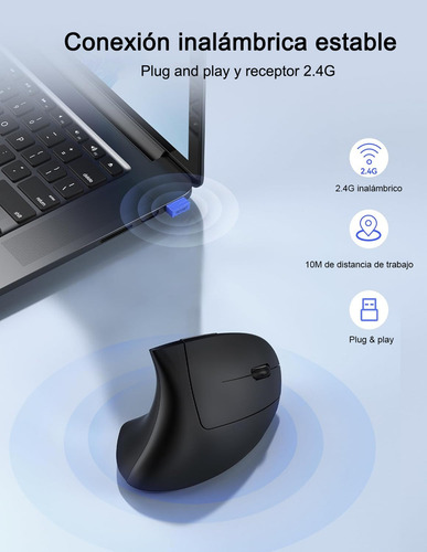2025/6/5 Mouse Sem Fio Vertical Para Computador Gamer Para