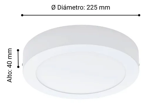 Foco Sobrepuesto Led Fueva Lc 17w Led 1600lm 94075