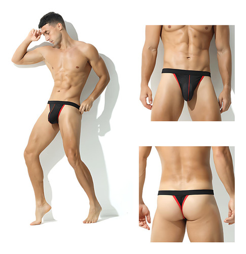 Ropa Interior De Malla De Cintura Baja Para Hombre, Color Li
