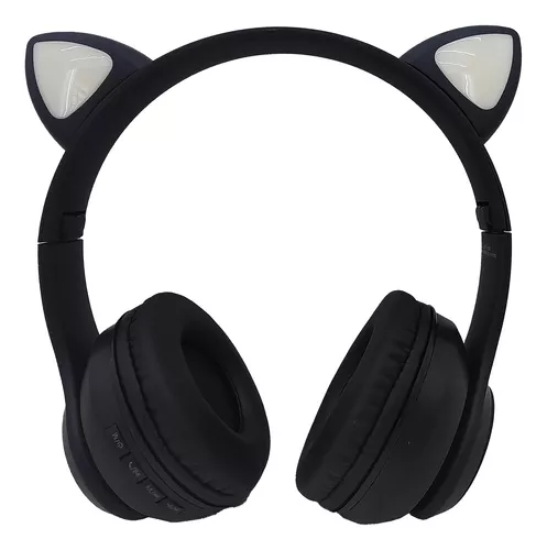 Auriculares gamer inalámbricos Fone de Ouvido Bluetooth LED Sem Fio  Headphone Wireless Orelha de Gato Cat Ear Stereo Orelhinha Gamer Tik Tok  Fone de Ouvido Bluetooth Orelha de Gatinho LED Sem Fio