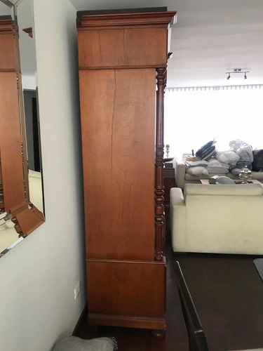Imagen 6 de 6 de Mueble De Madera Antiguo Bar Con Vidrios Biselados