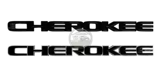 Emblema Logo Cherokee Jeep Con Borde Compass Grand Wrangler