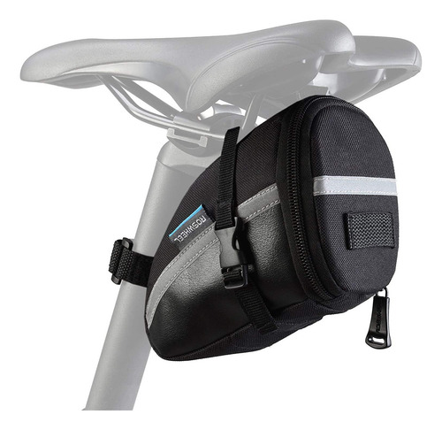 Bolsa De Asiento De Silla Para Bicicleta Impermeable Abajo Color Negro