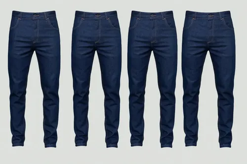 Kit 4-calças Jeans Ideal Trabalho Pesado Reforçada Elastano