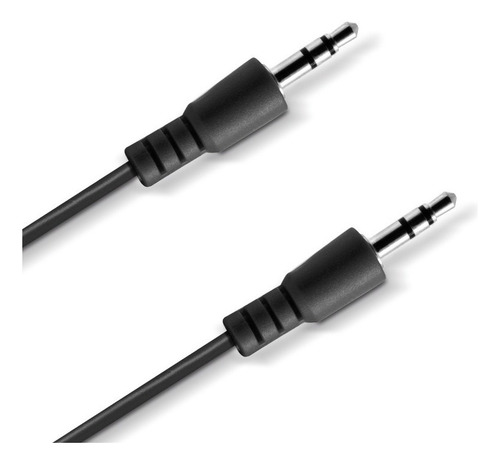 Cable Auxiliar Negro 3.5 Mm Macho A 3.5 Mm Macho 1.8 M