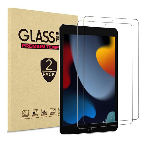 2 Micas Cristal Templado Para iPad 8th 7th 9th 10.2 Inch