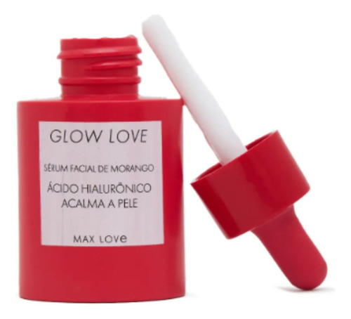 Serum Facial De Morango Ácido Hialurônico Glow Love Max Love Normal Dia/noite