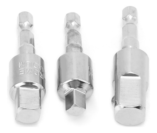 Adaptador De Enchufe Hexagonal, Juego De 3 Brocas Eléctricas