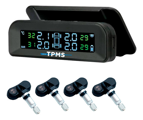 Tpms Monitor Presión Neumáticos Apto Camioneta Auto Fiat 