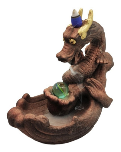 Dragón Quemador De Incienso Reflujo Efecto Cascada
