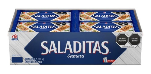 Saladitas Gamesa Con 8 Piezas De 137 Grs C/u
