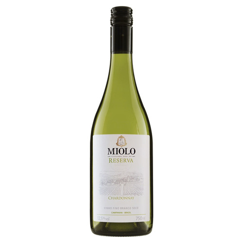 Imagem 1 de 2 de Vinho branco seco Chardonnay Miolo Reserva 750 ml