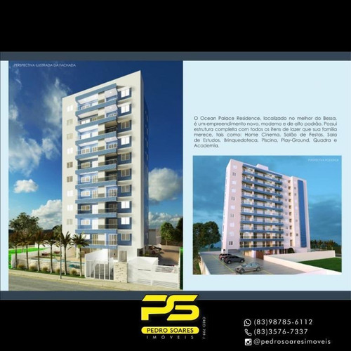 Apartamento Com 3 Dormitórios À Venda, 128 M² Por R$ 800.000 - Jardim Oceania - João Pessoa/pb - Ap4341