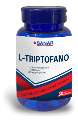 L-triptofano - Relaxamento E Qualidade Do Sono - 60 Cáps Sem Sabor