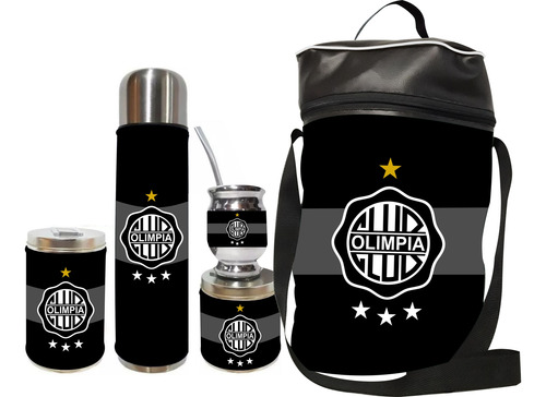 Set Kit Matero Completo Olimpia De Paraguay. Ecocuero