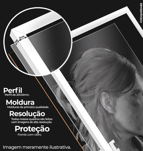 Kit Quadros Decorativos The Last Of Us - Com Vidro E Moldura