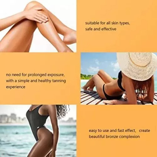 Crema Bronzeador En Gel Bronzeador Pele Bronze Natural, 2 Un