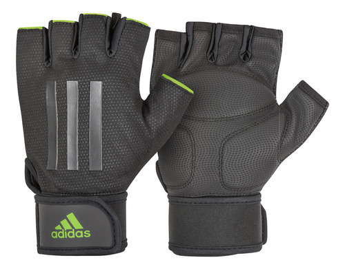 Guante Elite Negro Con Verde adidas Talle M Supergym