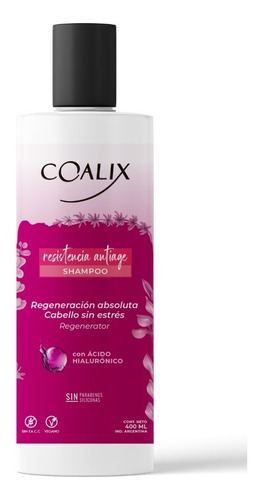 Shampoo Resistencia Antiage Hialuronico Coalix X 400 Ml
