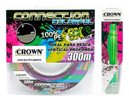 Linha Multi Connection Colorful 9x Crown 0,16mm 300m Cor 0.16mm