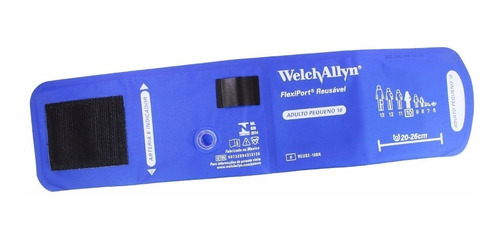 Braçadeira Welch Allyn Adulto Pequena Reusável Flexiport 10