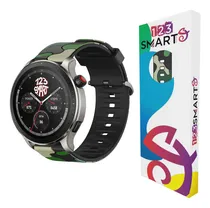 Comprar Pulseira De Silicone Camuflada 22mm Marca 123smart 123-cam-04 Compativel Com Amazfit Gtr 4 Gtr 3 Gtr 3 Pro Gtr 2 Gtr2 Nova Versao Gtr 47mm Pace S1 Stratos 1 Stratos 2 E Stratos 3 Balance - Verde