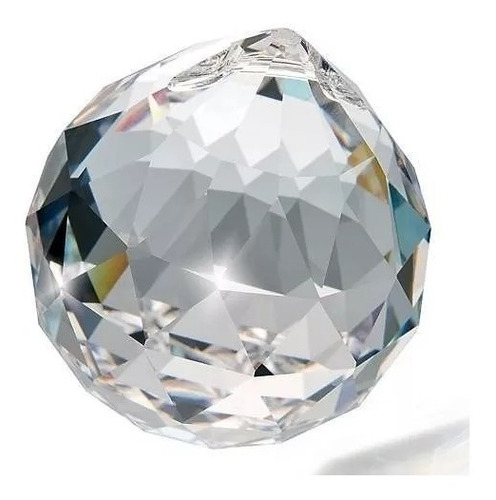 10 Bola Esfera De Cristal K9 Feng Shui 30mm Com Argola Aço