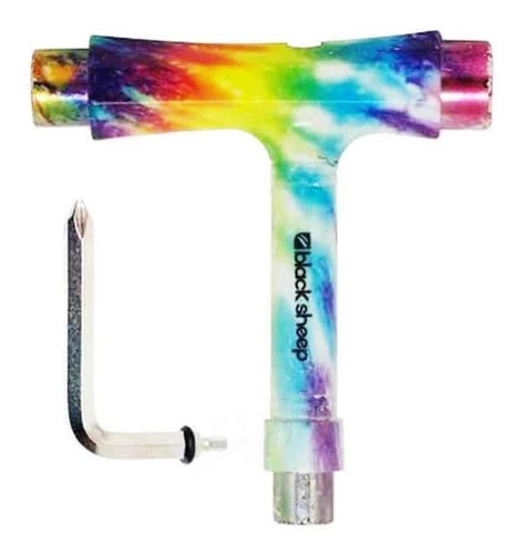 Chave Skate E Longboard T Tie Dye Black Sheep Importada