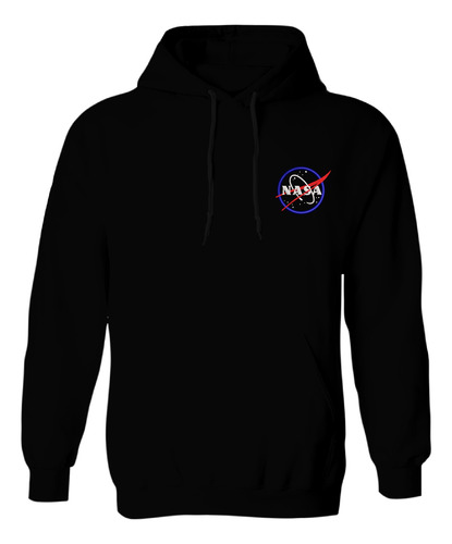 Sudadera Con Gorro Bordada Nasa Logo Espacio Constelación