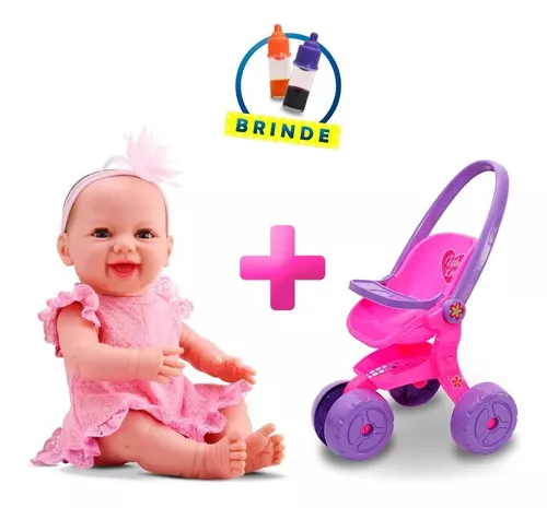 Kit Boneca Bebê Reborn Baby Menina