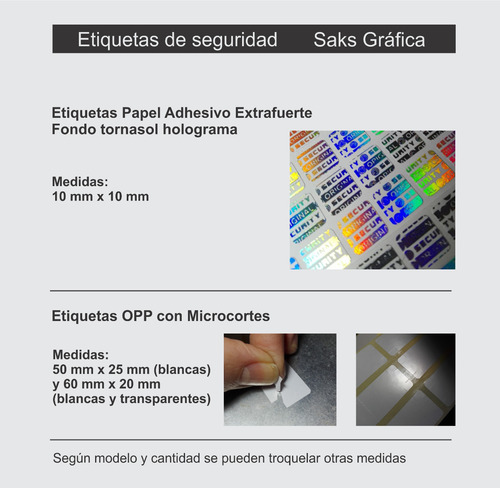 Imagen 7 de 7 de Void 500 Etiquetas De Seguridad 50x25 Mm Personalizadas