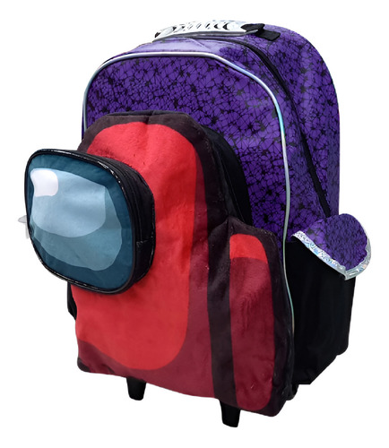 Mochila Among Us 18 Pulgadas Carro Calidad Cresko