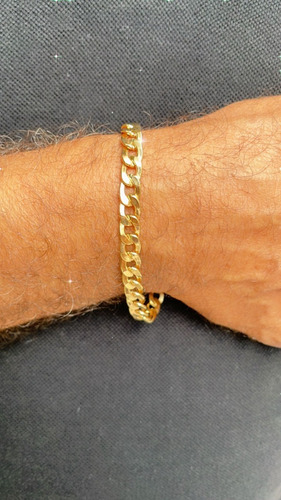 Pulseira Grumet Masculina Ouro 18k 750 Super Grossa
