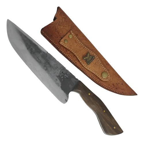 Cuchillo ancho Brut Forge Full Tang hecho a mano con hoja picanhei de 8 pies