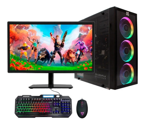 Imagen 1 de 8 de Computadora Gamer Ryzen 5 8 Gb 240gb Ssd Wifi 19.5