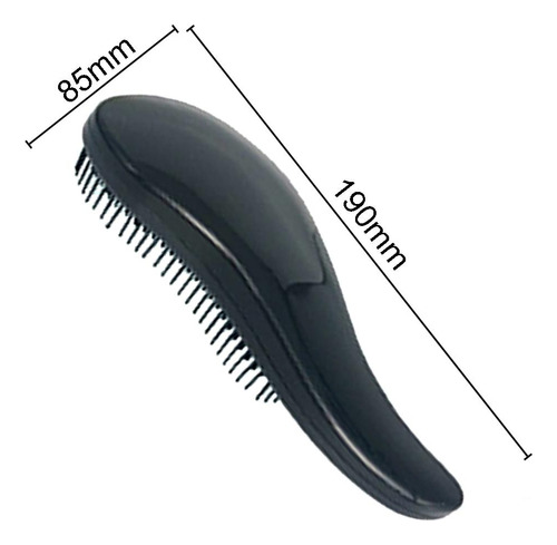 Cepillo De Pelo Universal Desenmarañado Salón Negro Negro